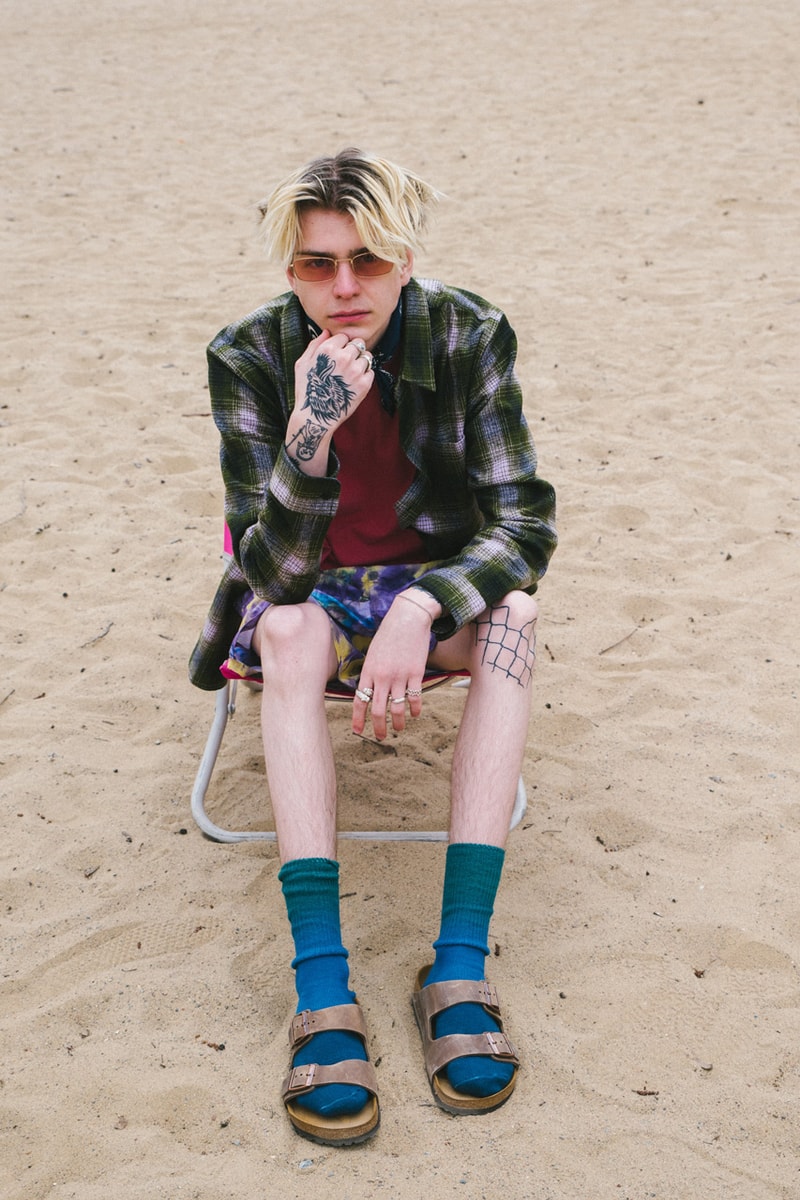 caliroots cali roots spring summer 2019 lookbook editorial city beach bum prints layering versace champion 
