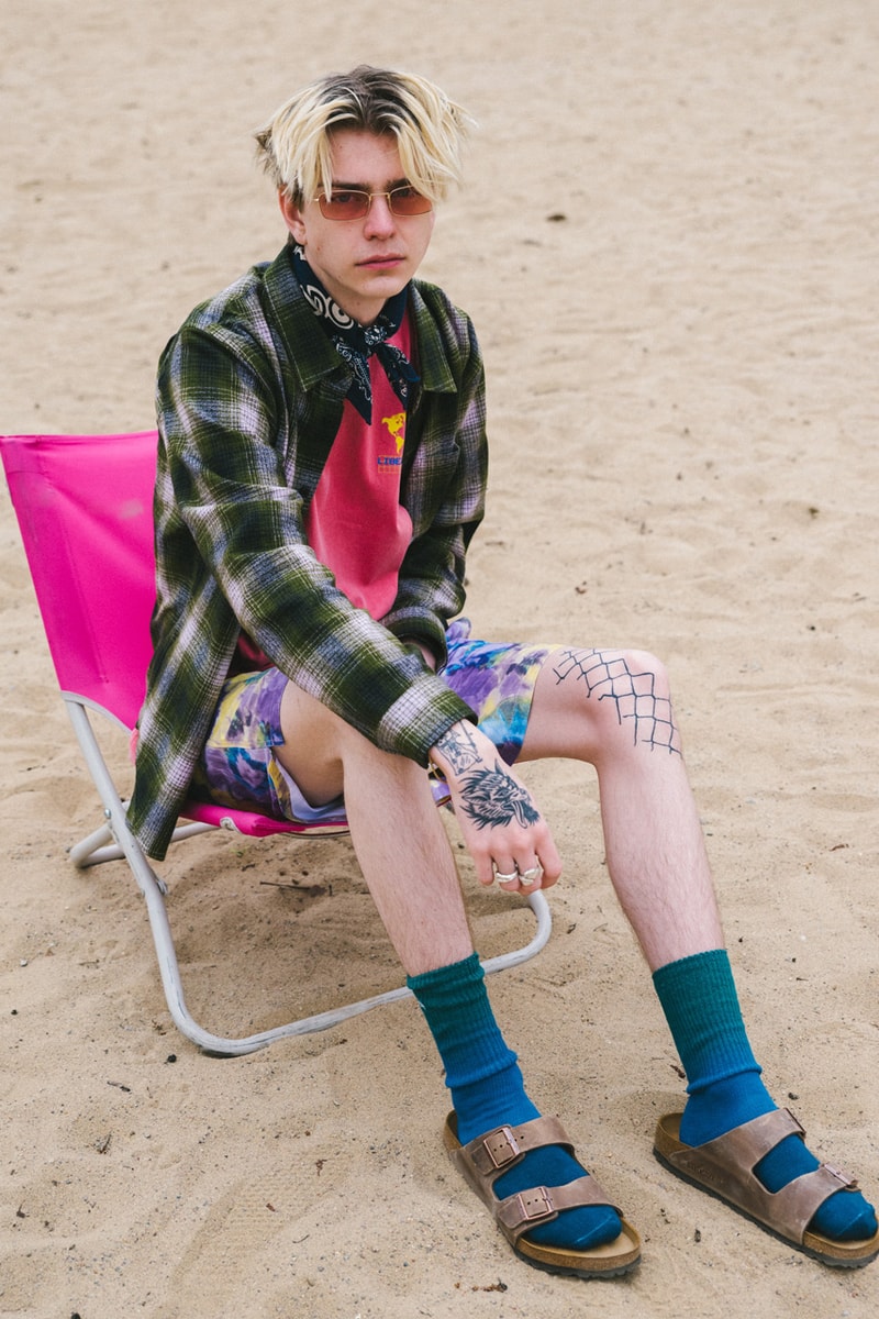 caliroots cali roots spring summer 2019 lookbook editorial city beach bum prints layering versace champion 