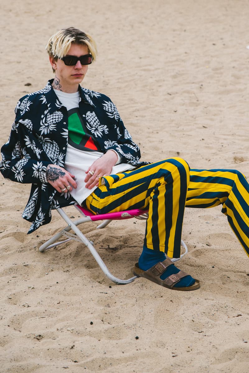 caliroots cali roots spring summer 2019 lookbook editorial city beach bum prints layering versace champion 