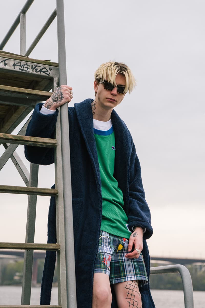 caliroots cali roots spring summer 2019 lookbook editorial city beach bum prints layering versace champion