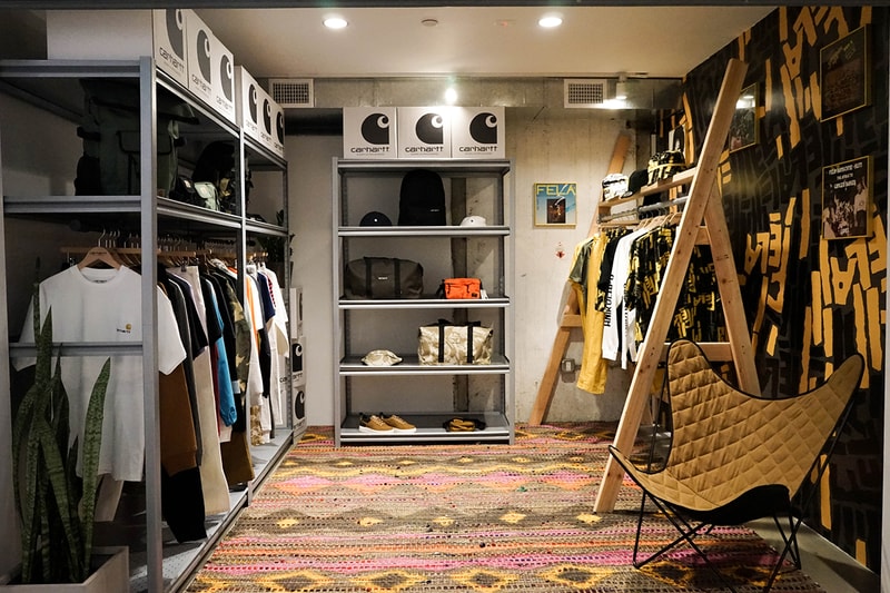 Carhartt WIP Shop-In-Shop at Bodega LA work in progress pop up shop capsule workwear streetwear info information 