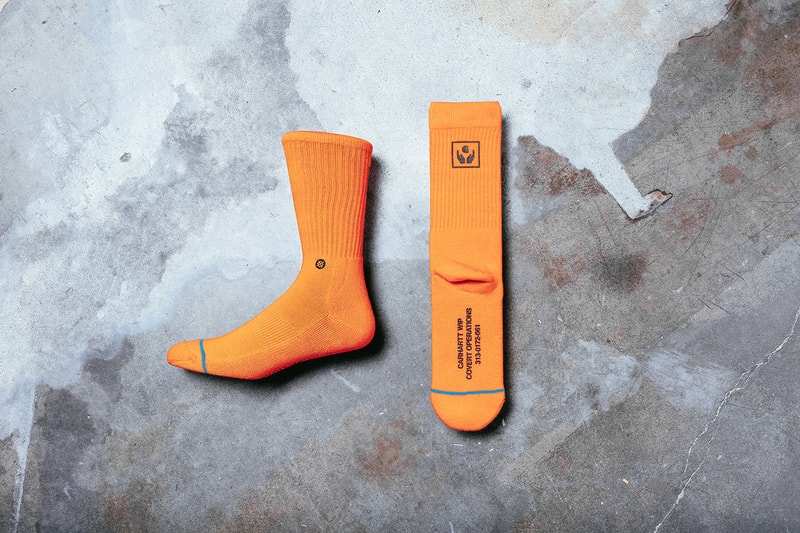 The Stance for Carhartt WIP Range Release socks lookbooks camo orange accessories