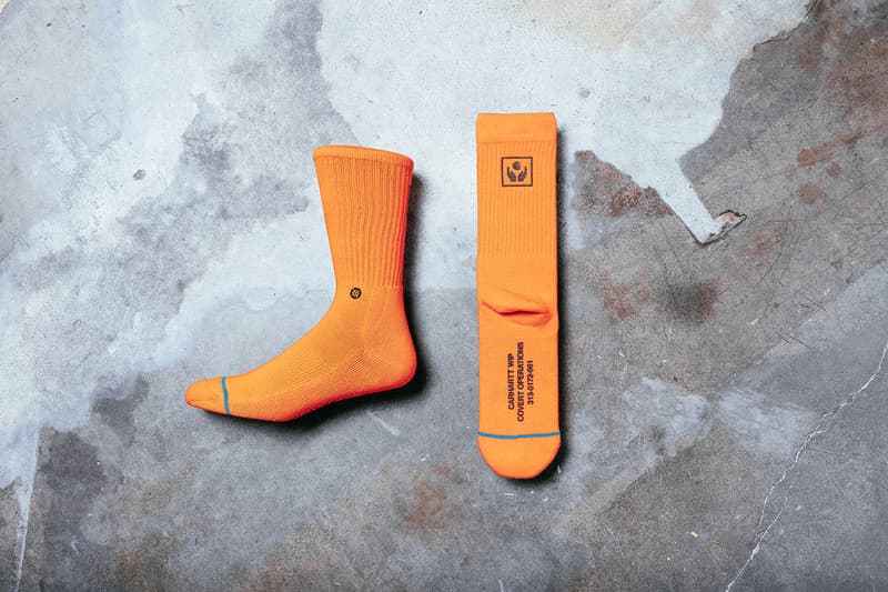 The Stance for Carhartt WIP Range Release socks lookbooks camo orange accessories