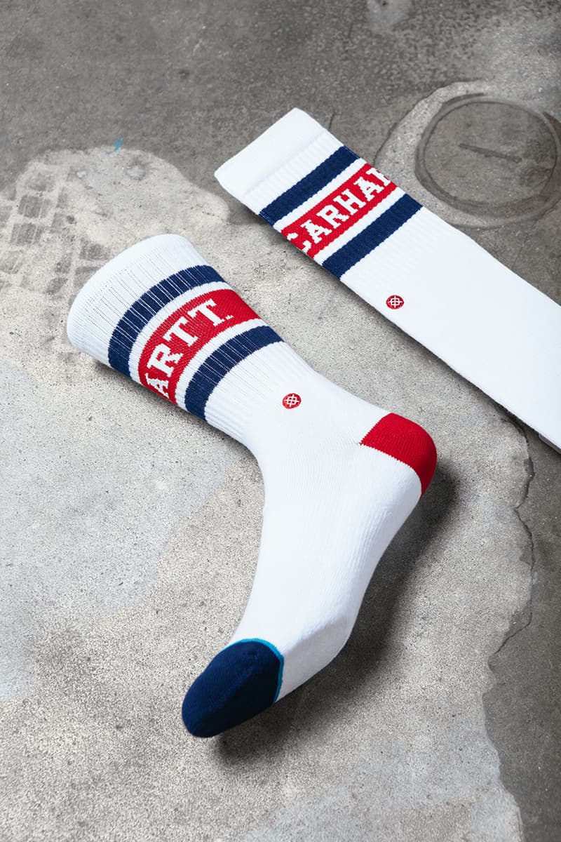 The Stance for Carhartt WIP Range Release socks lookbooks camo orange accessories