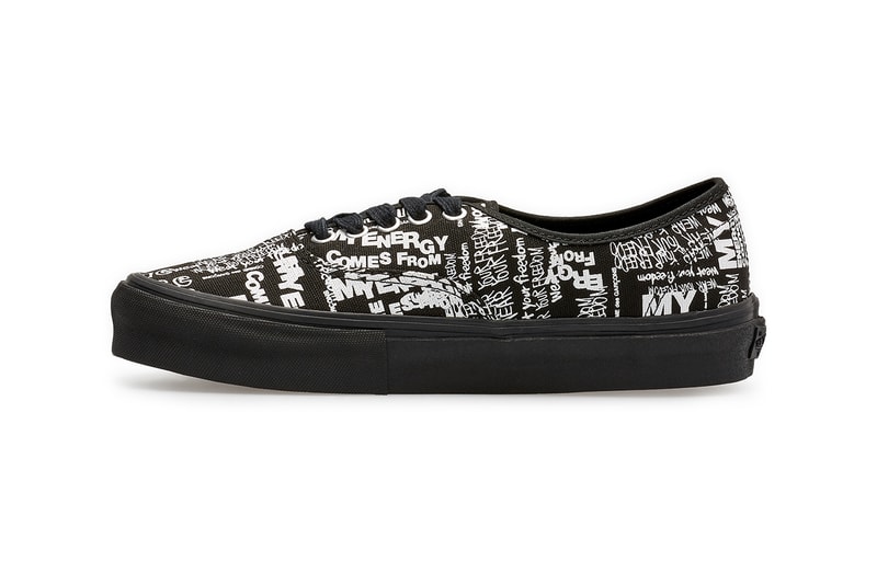 COMME des GARÇONS CDG Vans Authentic Message Slogan Grafitti Dover Street Market release information buy cop purchase