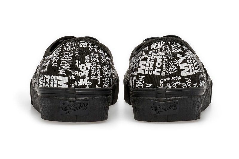 COMME des GARÇONS CDG Vans Authentic Message Slogan Grafitti Dover Street Market release information buy cop purchase