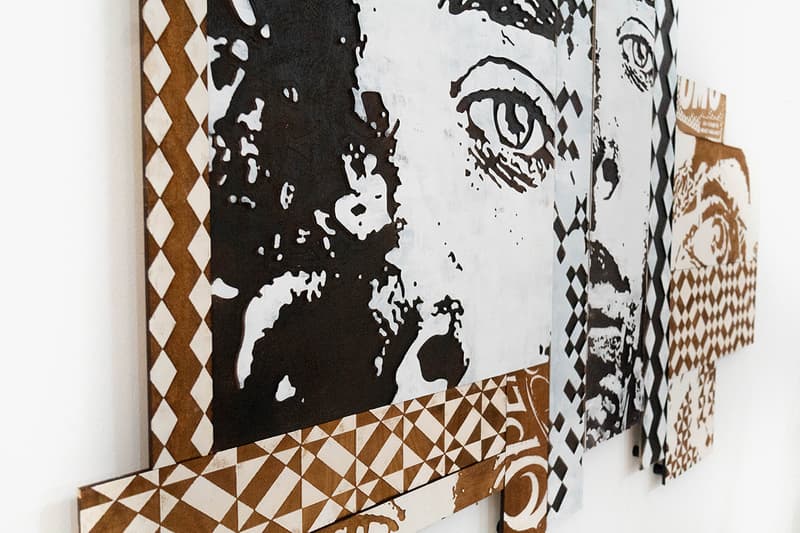 Configurable Art VHILS Showcase Gallery Exhibition Underdog Art Store Lisbon Abstract Design Collection Special Guest Graffiti Carved Woodwork Piece Portrait Laser Cut Pop Art Checkerboard Photography Reel Negative