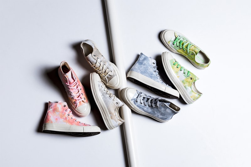Converse Greets Spring with a Tie Dye Chuck 70 Collection floral retro sneakers shoes 
