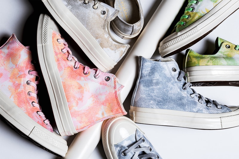 Converse Greets Spring with a Tie Dye Chuck 70 Collection floral retro sneakers shoes 