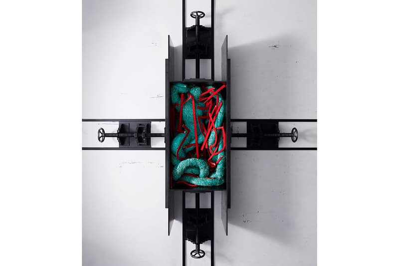 Craig Green Spring Summer 2019 SS19 Advertising Campaign Art Design Textile Triptych Construction Piece Mythological Hand Crafted Wood Straw Paint Masculinity