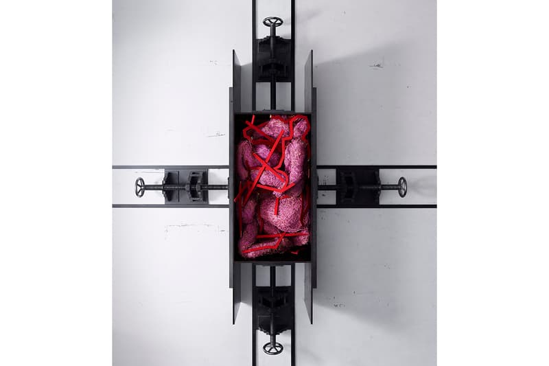 Craig Green Spring Summer 2019 SS19 Advertising Campaign Art Design Textile Triptych Construction Piece Mythological Hand Crafted Wood Straw Paint Masculinity