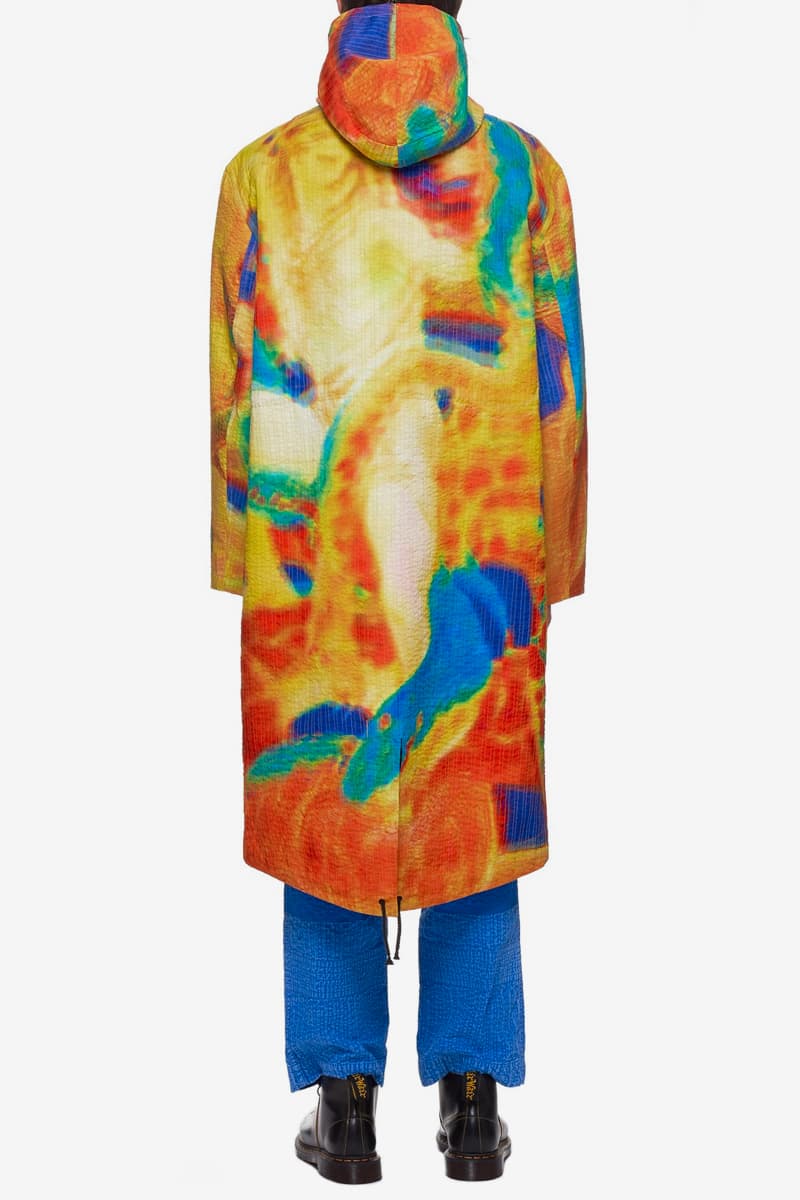 Craig Green Vibrating Scene Parka Release info drop date price stockist h. lorenzo all-over print parka jacket outwear menswear WOCO03-YELLOW WOCO03-BLUE
