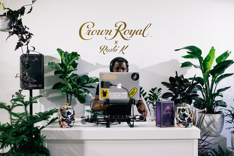 Crown Royal Roshi K Launch Event Recap 50 bowery party bag Quinnen Williams