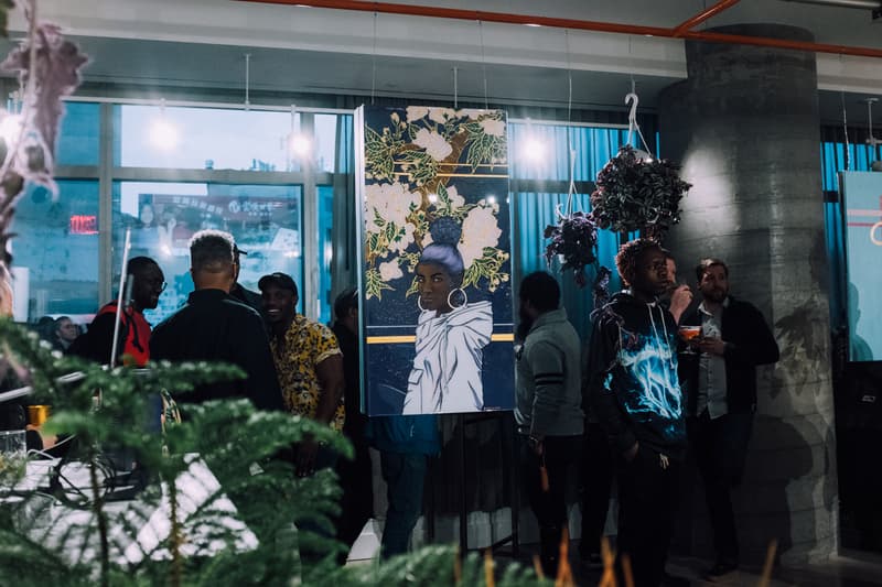 Crown Royal Roshi K Launch Event Recap 50 bowery party bag Quinnen Williams