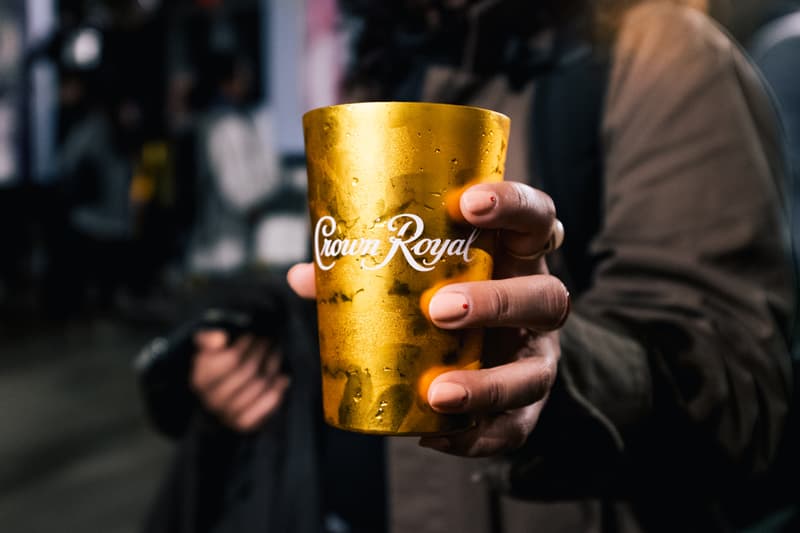 Crown Royal Roshi K Launch Event Recap 50 bowery party bag Quinnen Williams