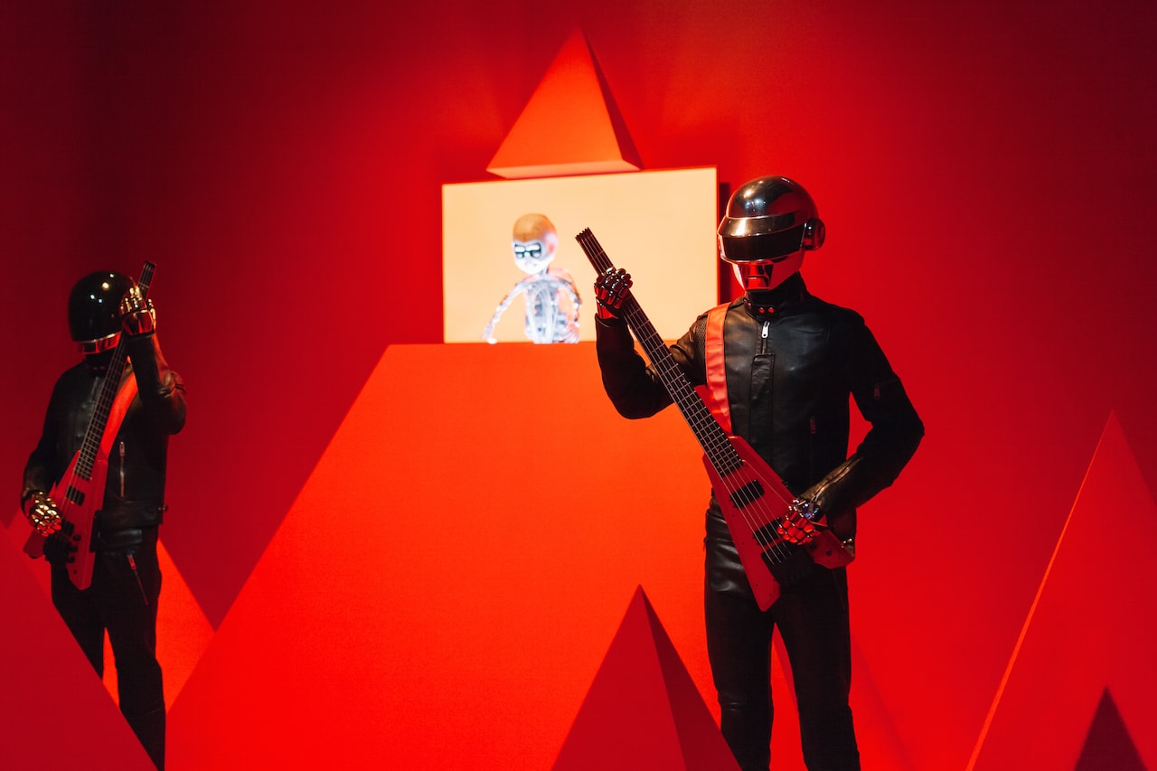daft punk exhibition electro expo paris philharmonic artworks installations sculptures props 