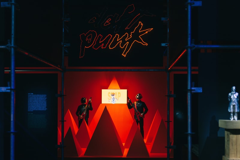 daft punk exhibition electro expo paris philharmonic artworks installations sculptures props 