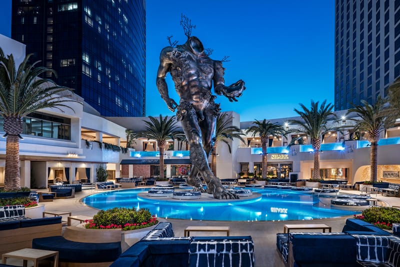 Damien Hirst Installs Giant 'Demon with Bowl' Sculpture at Palms in Las Vegas