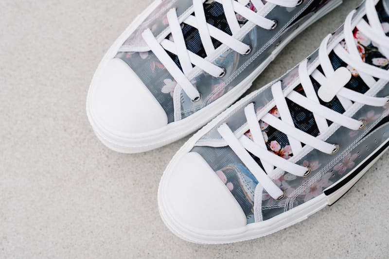 dior hajime sorayama dinosaur sneaker b23 high top pre fall 2019 collection release date closer look style rubber drop release date buy web store 3SH118YQC_H563