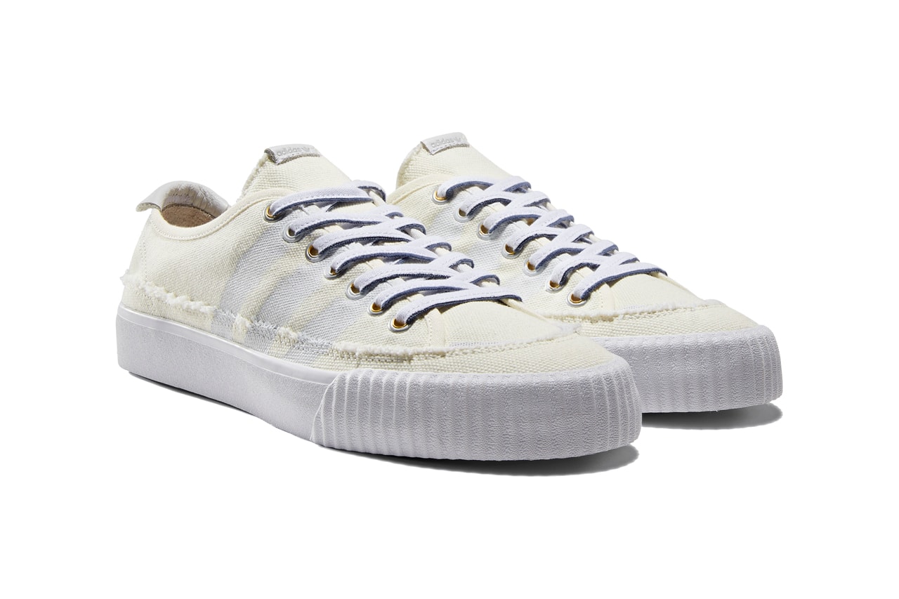 Donald Glover x adidas Originals Collection Release Info informations nizza continental 80 lacombe lookbook white off tan los angeles presents experience distressed frayed fray edfes canvas