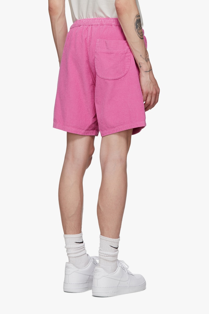 ERL for SSENSE SS19 Pink Corduroy Nike Socks sport colorway blue wash Eli Russell Linnetz Jordan Wolfson collaboration exclusive spring summer 2019 logo embroidery