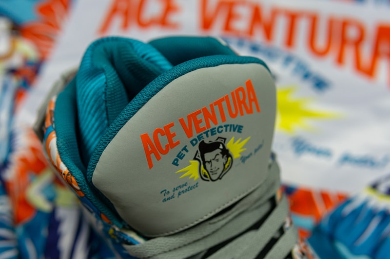 Ewing Athletics 33 HI Mache 275 "Ace Ventura" 25th Anniversary Celebration Collaboration Sneaker Release Information Drop Date Early May Custom Floral Design Jacket Shorts Apparel Capsule 