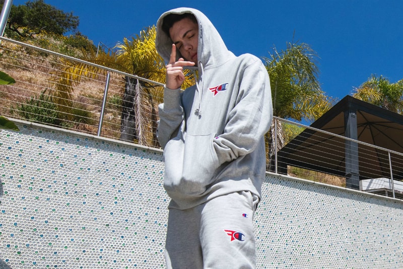 faze clan champion 20 2 0 second 2nd collab collaboration collection ss19 spring summer 2019 where to buy purchase hoodie pullover sweater sweatshirt blue grey gray sweatpants pants