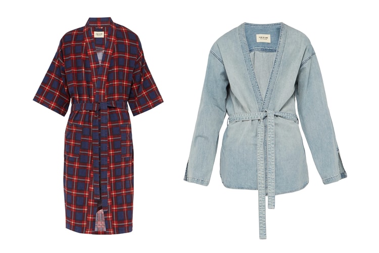 Fear of God Reinvents American Workwear With Flannel Robe & Denim Kimono