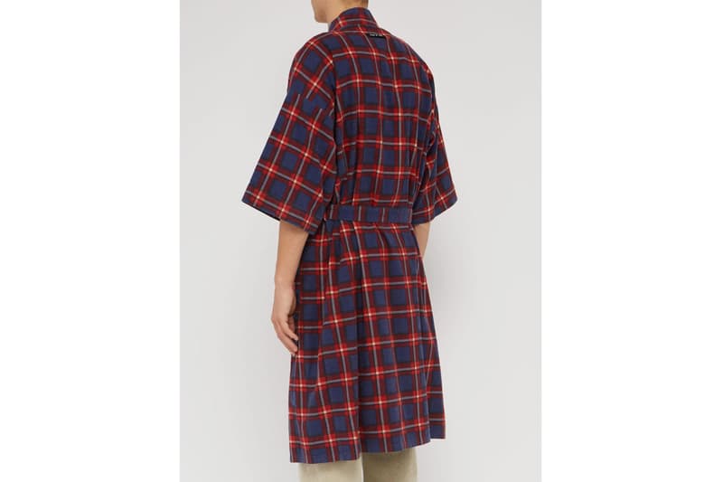 Fear of God Checked Flannel Robe & Denim Kimono Jacket Release Info Jerry Lorenzo MATCHESFASHION.COM drop pricing stockist date workwear japanese americana 