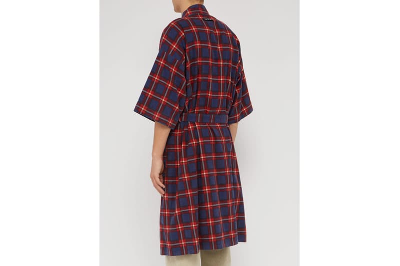 Fear of God Checked Flannel Robe & Denim Kimono Jacket Release Info Jerry Lorenzo MATCHESFASHION.COM drop pricing stockist date workwear japanese americana