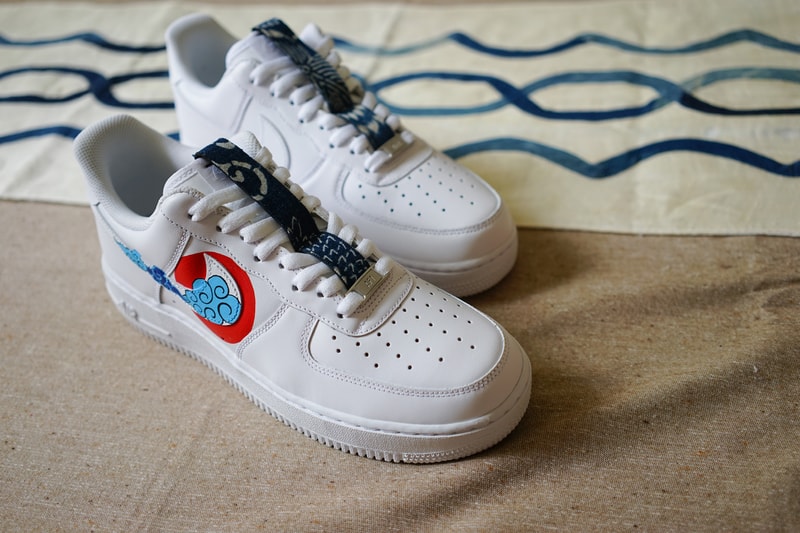 The Flying Hawk Studio Air Force 1 Custom simple union air force 1 ukiyo e hand drawn bespoke 