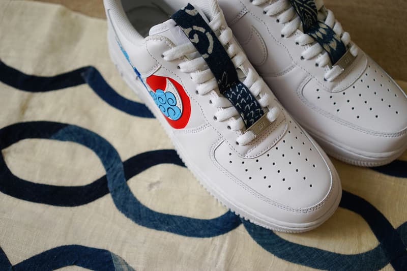 The Flying Hawk Studio Air Force 1 Custom simple union air force 1 ukiyo e hand drawn bespoke 