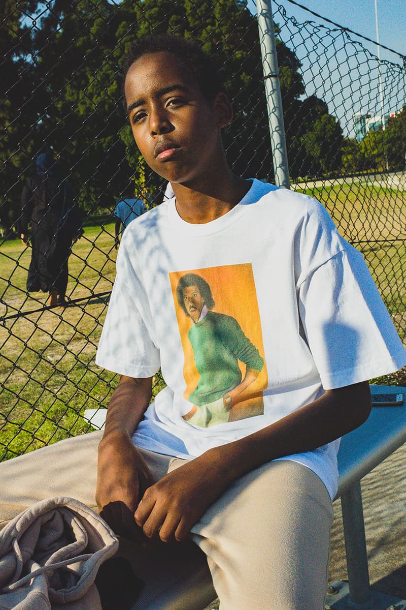 Gimme 5 "All Night Long" Capsule Collection 1980s Release T-Shirt Drop Michael Kopelman Lionel Richie Bauhaus Art Geometric Luther Vandross Graphic Retro