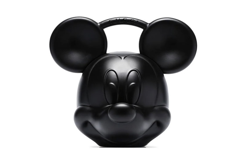 Gucci x Mickey Mouse Top Handle Bag Browns $4500 USD Accessory Drop 90th Anniversary Enamel Crafted Italy Motif Face Limited Edition Piece Release Date Information BROWNS FASHION Cop Now