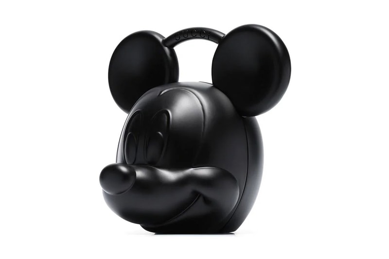 Gucci x Mickey Mouse Top Handle Bag Browns $4500 USD Accessory Drop 90th Anniversary Enamel Crafted Italy Motif Face Limited Edition Piece Release Date Information BROWNS FASHION Cop Now