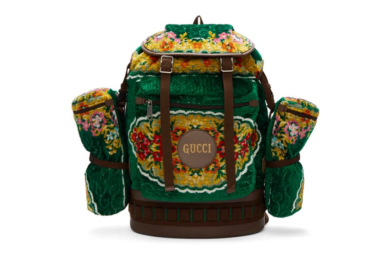 Gucci's Oversized Tapestry Backpack Honors Traditional Textile Art