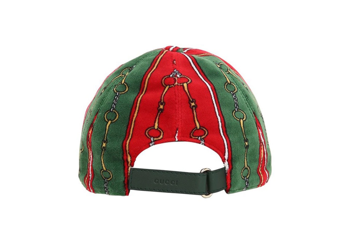 Gucci Printed Chenille Baseball Hat Release Luisaviaroma caps accessories hats