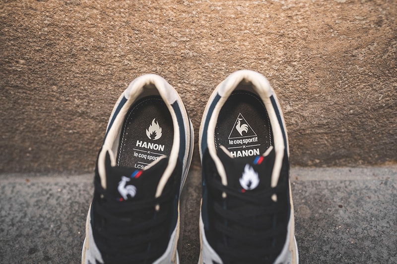 HANON x Le Coq Sportif LCS R800 'The Good Agreement' MIF Made in France Bon Accord Angers French Scotland Suede Sneaker Release Collaboration Drop Date Information Raffle Sign Up Now Where to Buy Limited Edition 