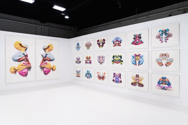 cj hendry rorschach exhibition drawings installation prints editions collectibles artworks