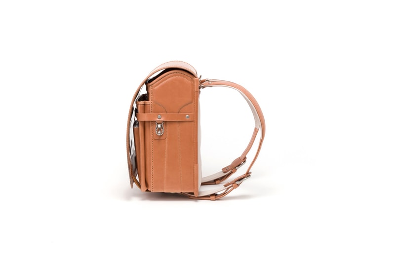 Hender Scheme Japanese School Bag Release Info leather & faux leather natural color black cowhide drop date price 