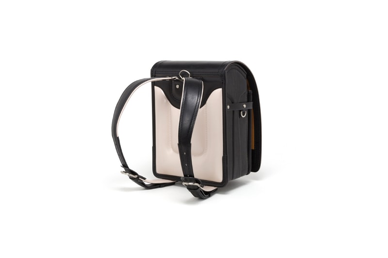 Hender Scheme Japanese School Bag Release Info leather & faux leather natural color black cowhide drop date price 