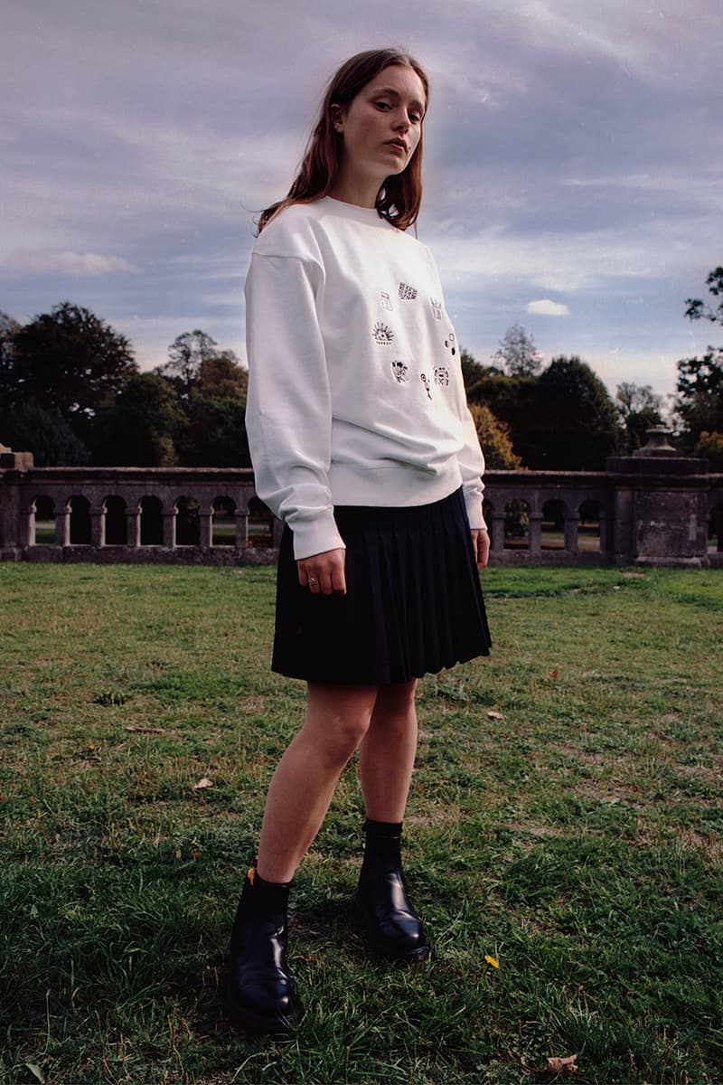 Heresy Spring Summer 2019 SS19 Collection Lookbook British Folklore Fashion Menswear Art Exhibitions Music Publication Alec McLeish T Shirts Long Sleeve Hoodie Sweatpants Workwear Shirt Trousers Clean Skating Stone Henge Cerne Abbas