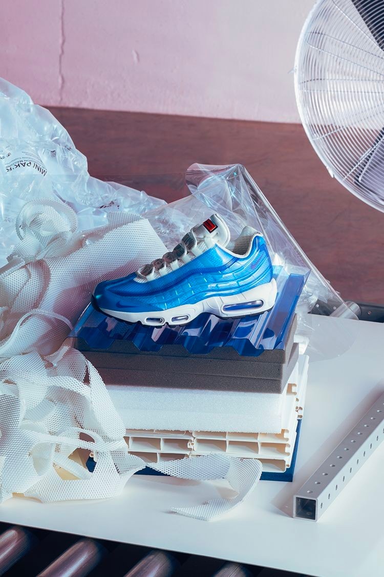 Heron Preston Nike By You Air Max 720/95 Closer Look red black blue pink green