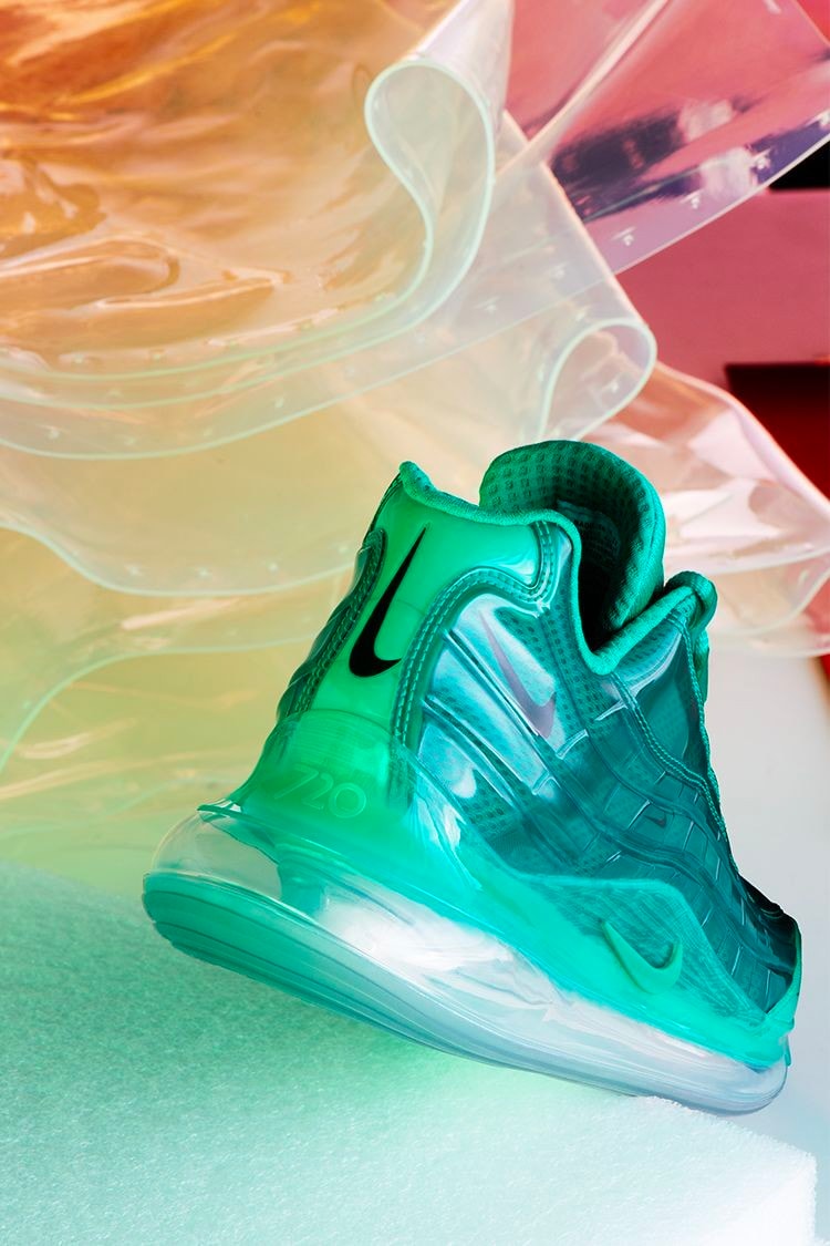 Heron Preston Nike By You Air Max 720/95 Closer Look red black blue pink green