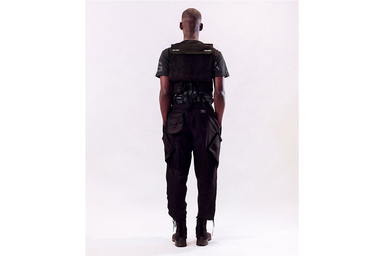 Hidden Characters x GUTTERTM "Portal One" Capsule collection range cut & sew graphics gutter The Hidden Characters chicago brands streetwear "K-os" tee vest tearaway trousers