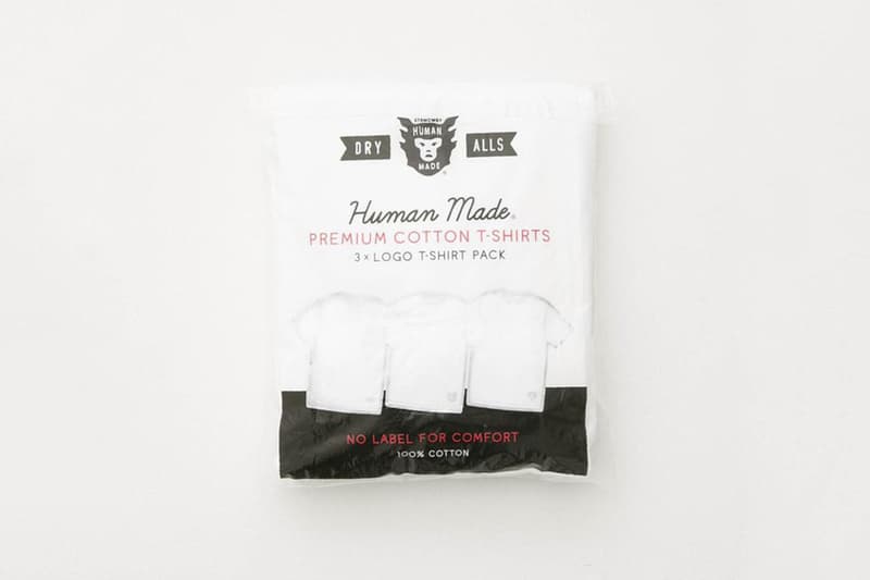 Human Made 3 Pack T-Shirt Info nigo Release