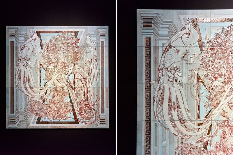 James Jean Eternal Journey Seoul Art Exhibition art artworks paintings murals stained glass south korea Lotte museum