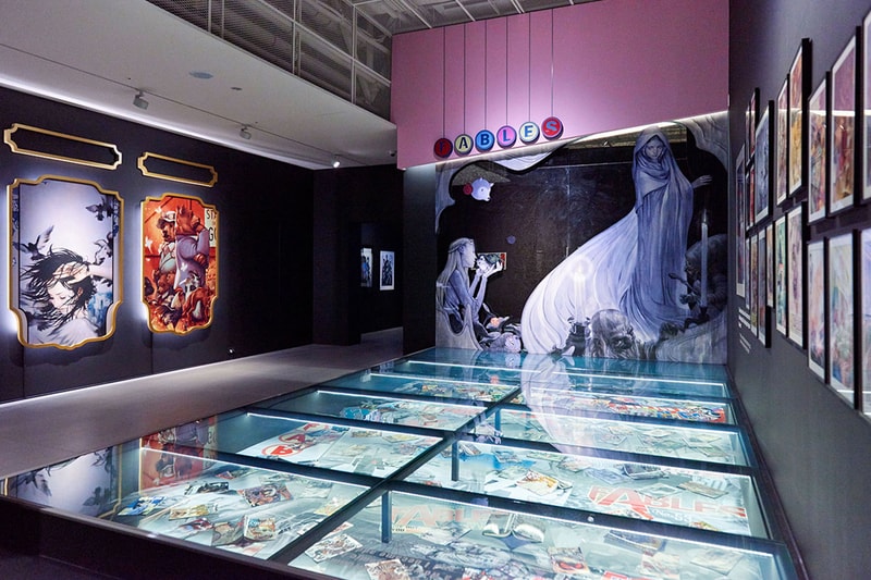 James Jean Eternal Journey Seoul  Art Exhibition art artworks paintings murals stained glass south korea Lotte museum 