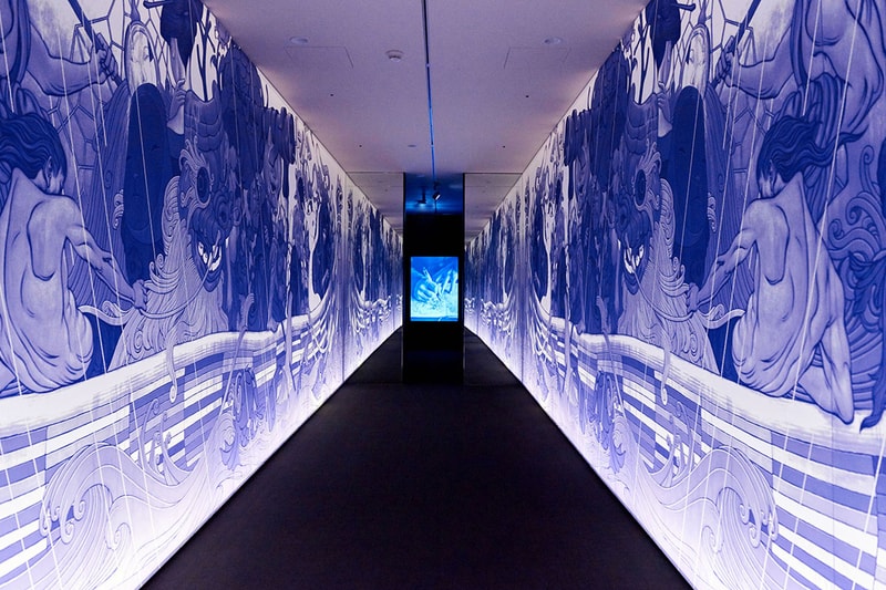 James Jean Eternal Journey Seoul  Art Exhibition art artworks paintings murals stained glass south korea Lotte museum 