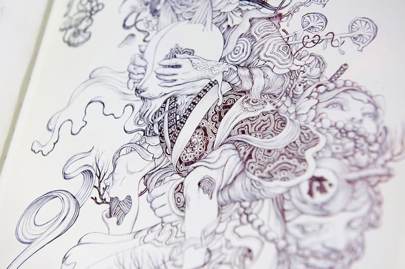 James Jean Eternal Journey Seoul Art Exhibition art artworks paintings murals stained glass south korea Lotte museum